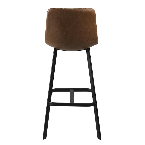 Stołek barowy Oregon PU brandy - ACTONA